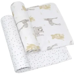 Living Textiles 2 Pack Jersey Swaddle