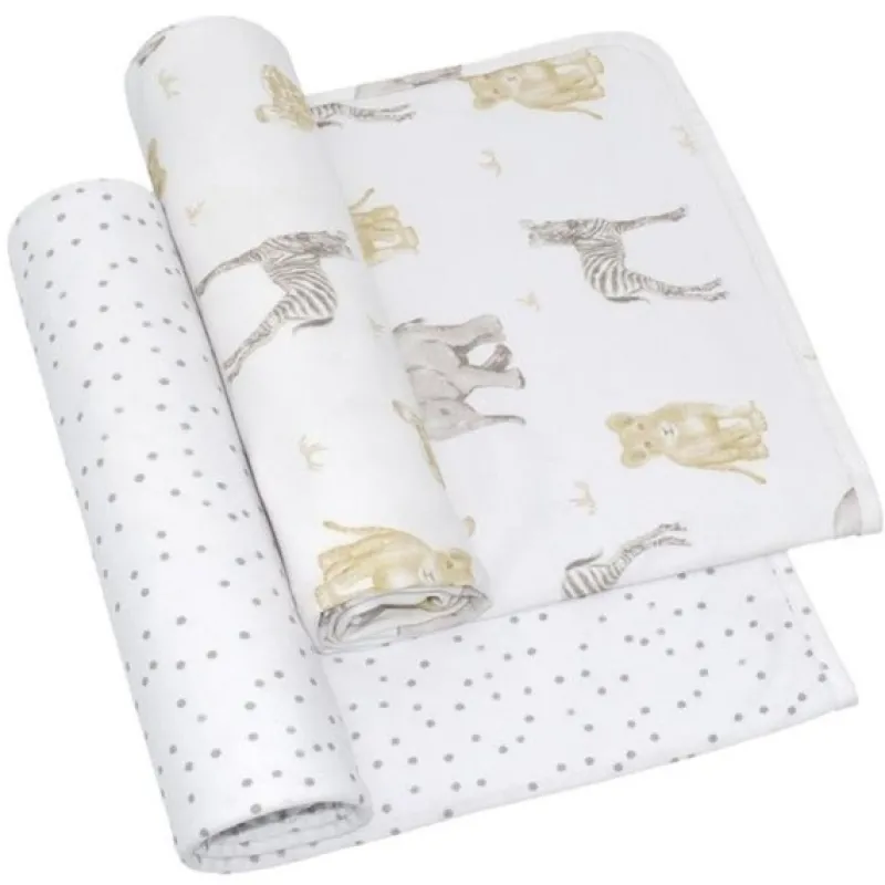 Living Textiles 2 Pack Jersey Swaddle