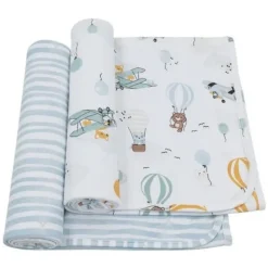 Living Textiles 2 Pack Jersey Swaddle