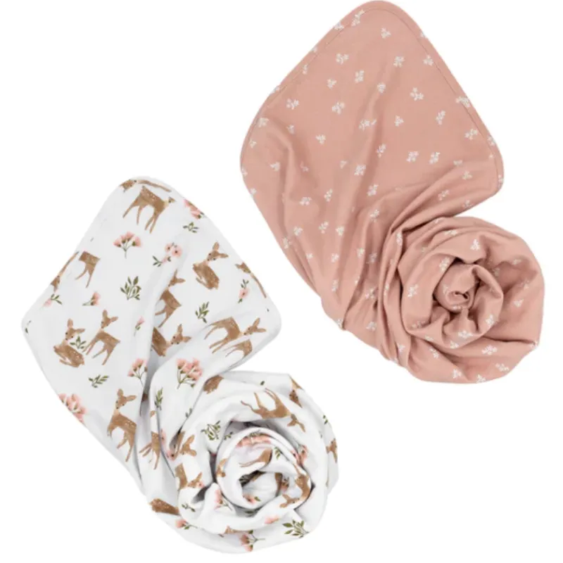 Living Textiles 2 Pack Jersey Swaddle