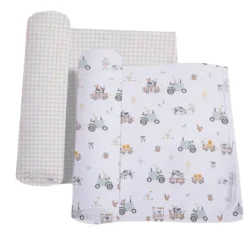 Living Textiles 2 Pack Jersey Swaddle