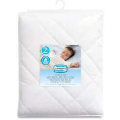 Simmons 2 Pack Microfiber Crib Mattress Protectors