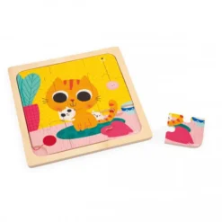 Janod 9 Piece Wooden Puzzle