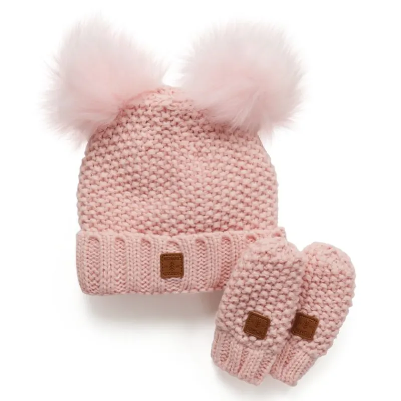 Kombi Adorable Knit Toque and Mittens Set - Infants