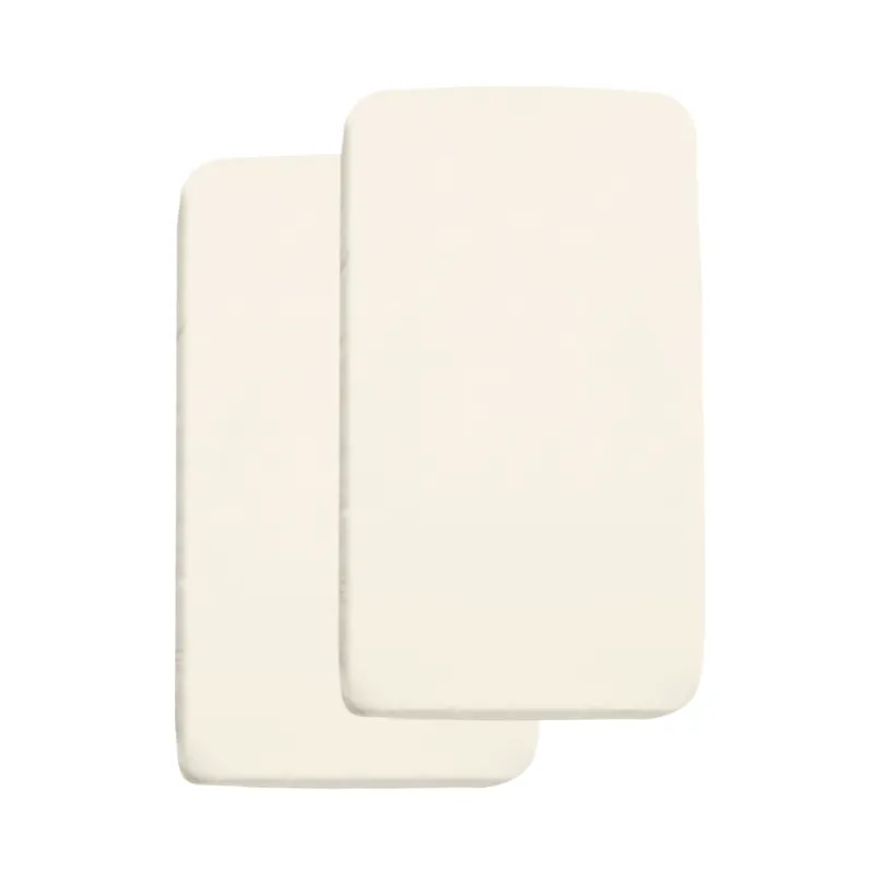 BreathableBaby All-in-One Fitted Sheet & Waterproof Cradle Cover - 2 Pack
