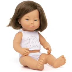 Miniland Baby Doll Caucasian Girl with Down Syndrome - 15"