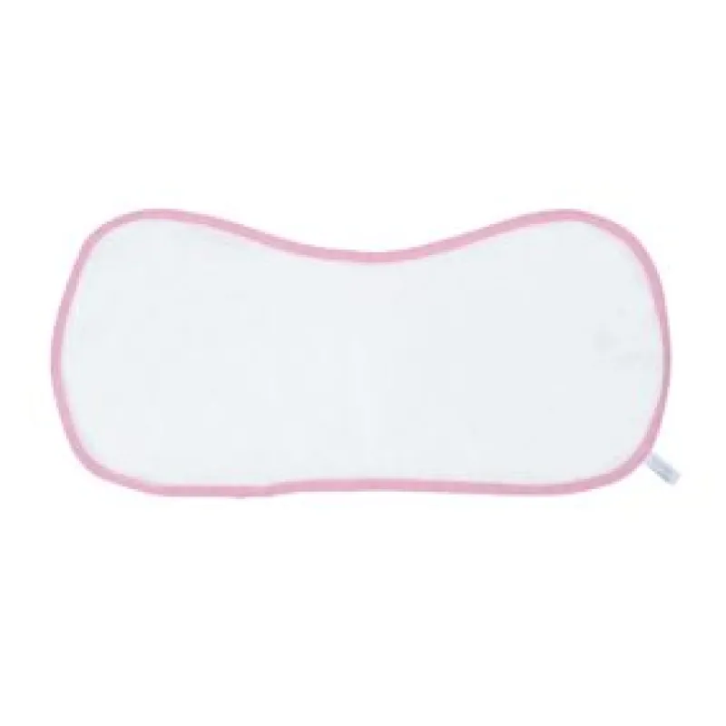 Juddlies Bamboo Burp Cloth - White/Pink