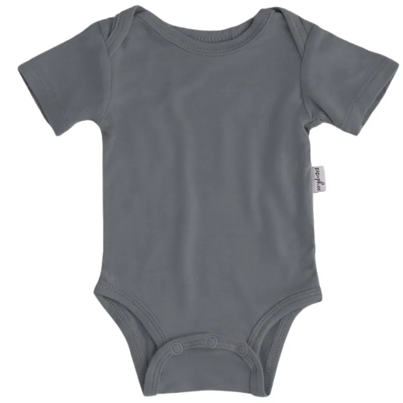 Pip + Phee Bamboo Short Sleeve Bodysuits - Solids