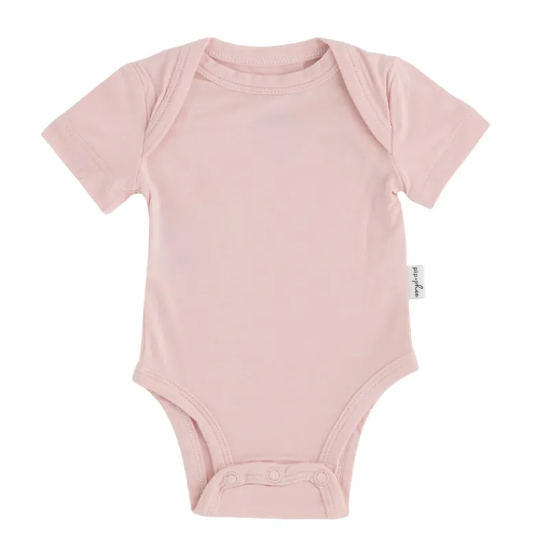 Pip + Phee Bamboo Short Sleeve Bodysuits - Solids