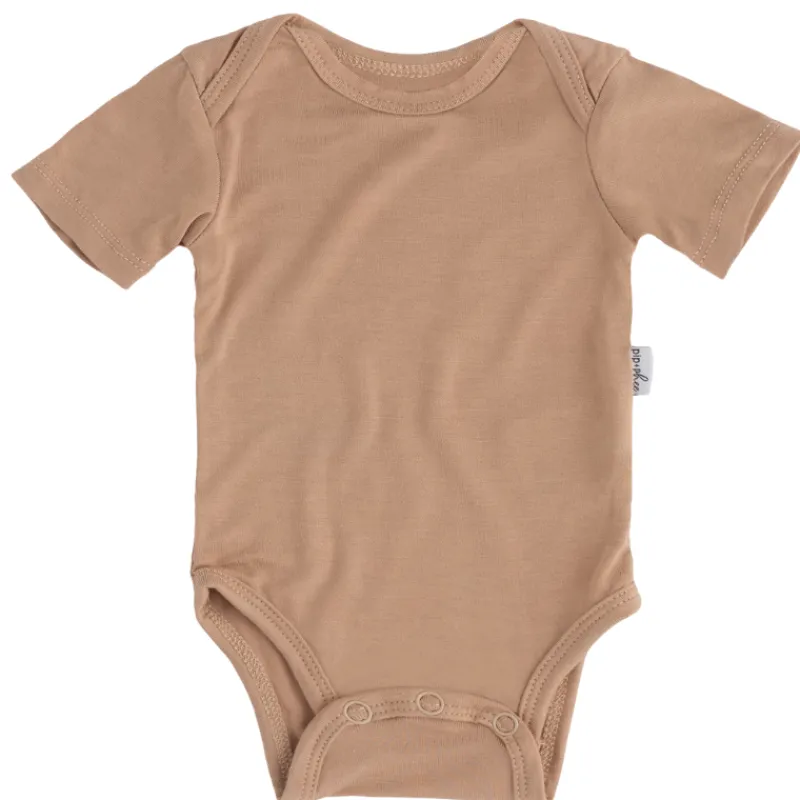 Pip + Phee Bamboo Short Sleeve Bodysuits - Solids