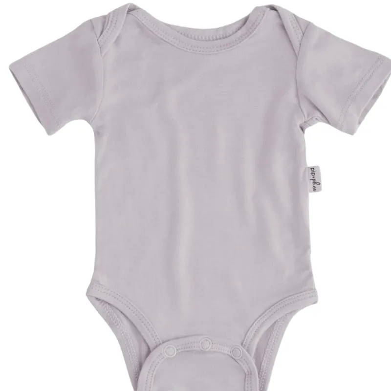 Pip + Phee Bamboo Short Sleeve Bodysuits - Solids