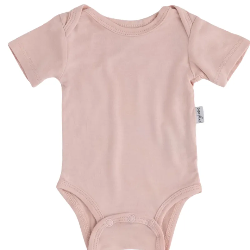 Pip + Phee Bamboo Short Sleeve Bodysuits - Solids