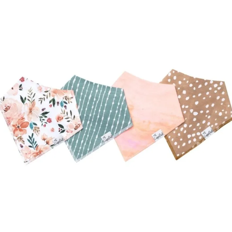 Copper Pearl Bandana Drool Bibs - 4 Pack