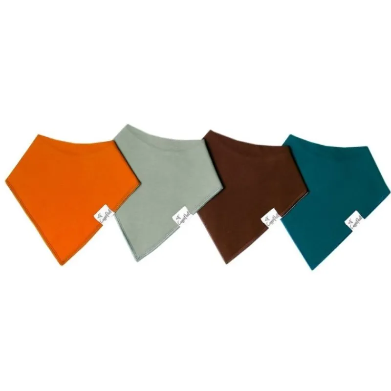 Copper Pearl Bandana Drool Bibs - 4 Pack