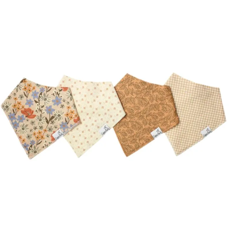Copper Pearl Bandana Drool Bibs - 4 Pack