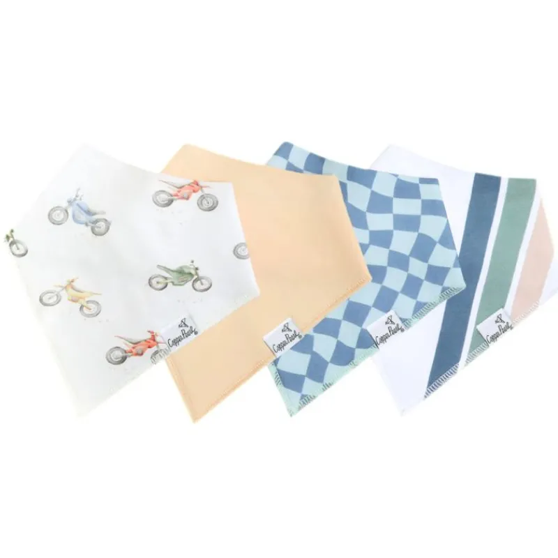 Copper Pearl Bandana Drool Bibs - 4 Pack