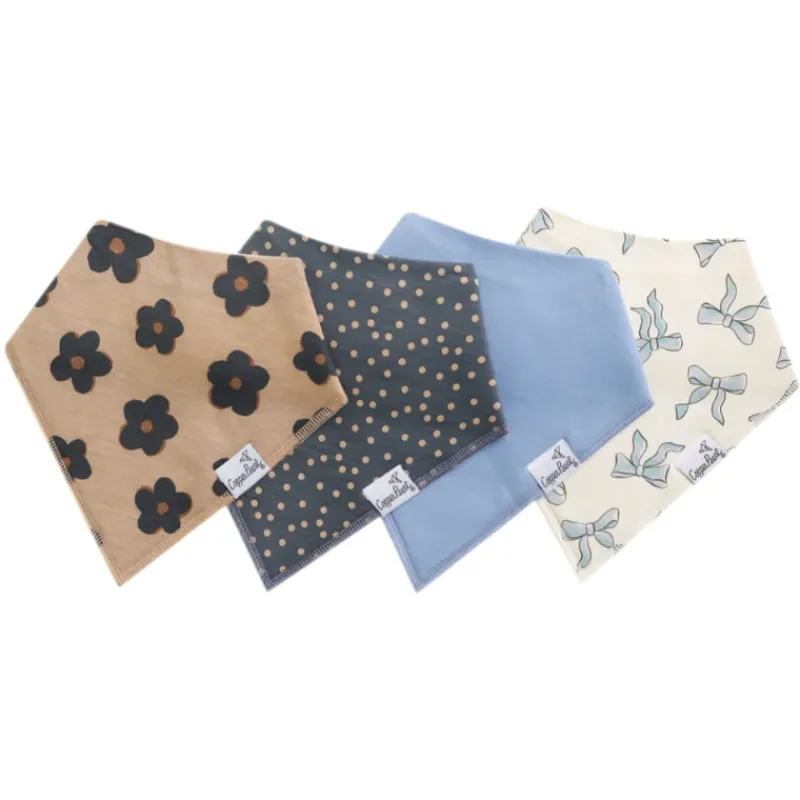 Copper Pearl Bandana Drool Bibs - 4 Pack
