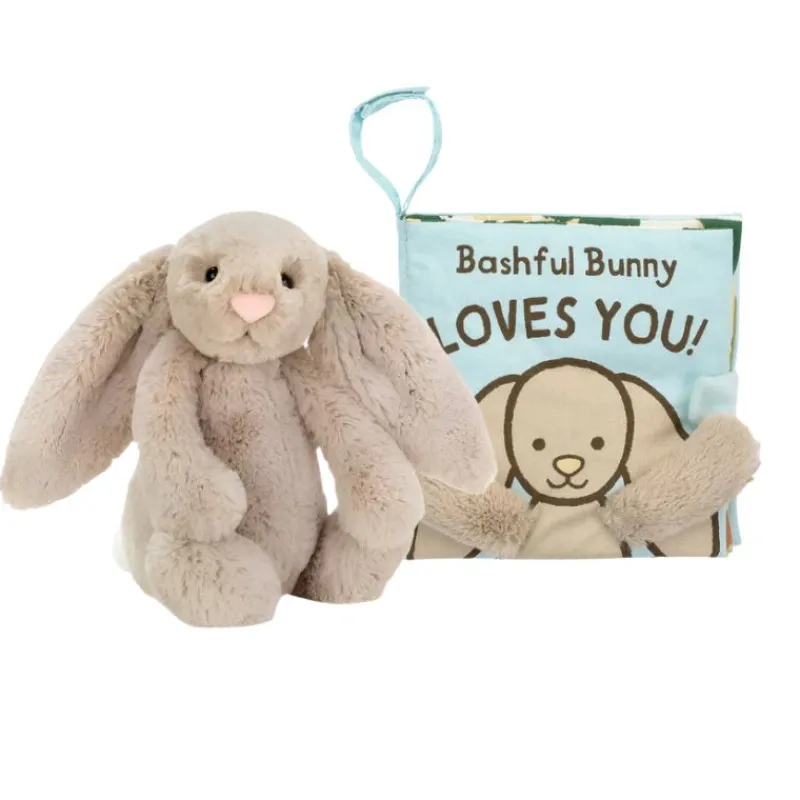 Jellycat Bashful Bunny Loves You Book + Plush Bundle