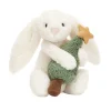 Jellycat Bashful Bunny with Christmas Tree