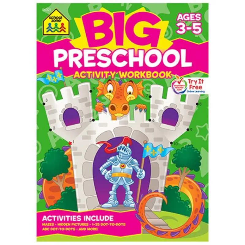 School Zone Big Preschool Activity Workbook