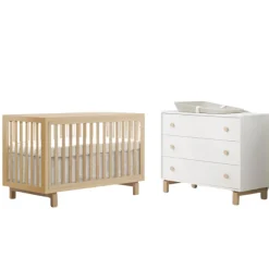 Tulip Juvenile Bjorn Convertible Crib and 3-Drawer Dresser Combo