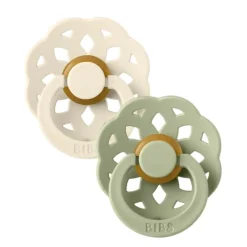 BIBS Boheme Natural Rubber Pacifier - 2 Pack
