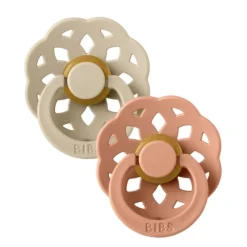BIBS Boheme Natural Rubber Pacifier - 2 Pack