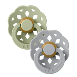 BIBS Boheme Natural Rubber Pacifier - 2 Pack