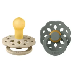 BIBS Boheme Natural Rubber Pacifier - 2 Pack