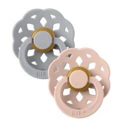 BIBS Boheme Natural Rubber Pacifier - 2 Pack