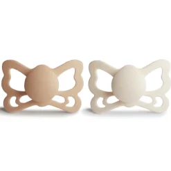 Frigg Butterfly Anatomical Silicone Pacifier 6-18 Months - 2 Pack