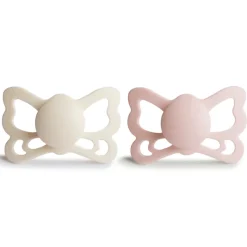 Frigg Butterfly Anatomical Silicone Pacifier 6-18 Months - 2 Pack
