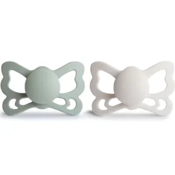Frigg Butterfly Anatomical Silicone Pacifier 6-18 Months - 2 Pack