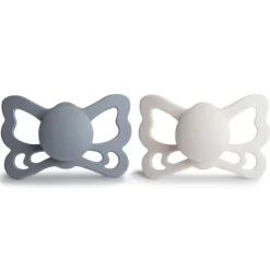 Frigg Butterfly Anatomical Silicone Pacifier 6-18 Months - 2 Pack