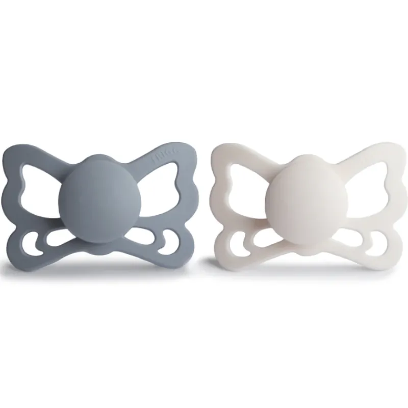 Frigg Butterfly Anatomical Silicone Pacifier 6-18 Months - 2 Pack
