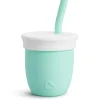 Munchkin C'est Silicone 4 oz Training Cup with Staw - Mint