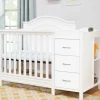 DaVinci Baby Charlie 4-in-1 Convertible Mini Crib and Changer - White