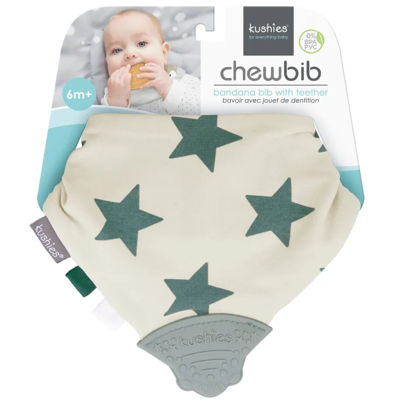Kushies Chewbib Drool Bib