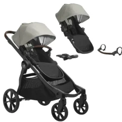 Baby Jogger City Select 2 Eco Stroller + Second Seat Bundle