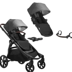Baby Jogger City Select 2 Eco Stroller + Second Seat Bundle