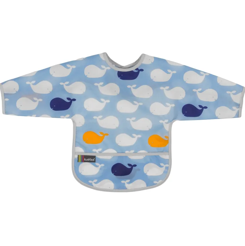 Kushies Clean Bib with Sleeves