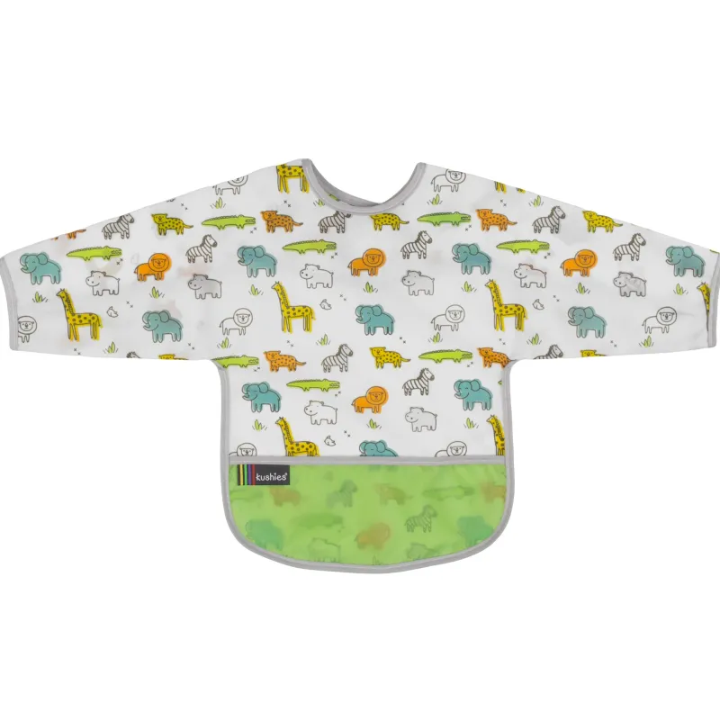 Kushies Clean Bib with Sleeves- 2-4 Yr