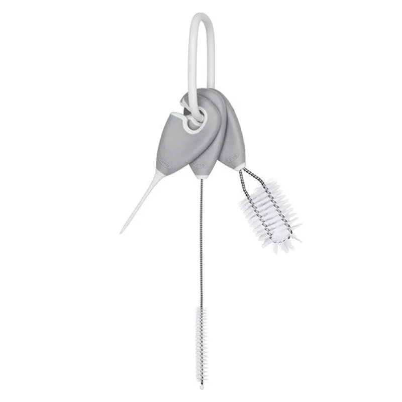 Oxo Tot Cleaning Set For Straw & Sippy Cups - Grey