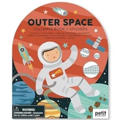 Petit Collage Coloring Book With Stickers