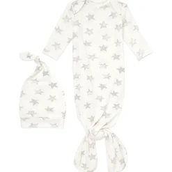 Aden & Anais Comfort Knit Gown + Hat Set