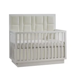 Natart Juvenile Como 5-in-1 Convertible Crib with Upholstered Panel