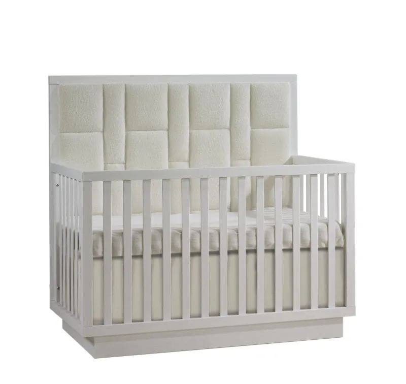 Natart Juvenile Como 5-in-1 Convertible Crib with Upholstered Panel