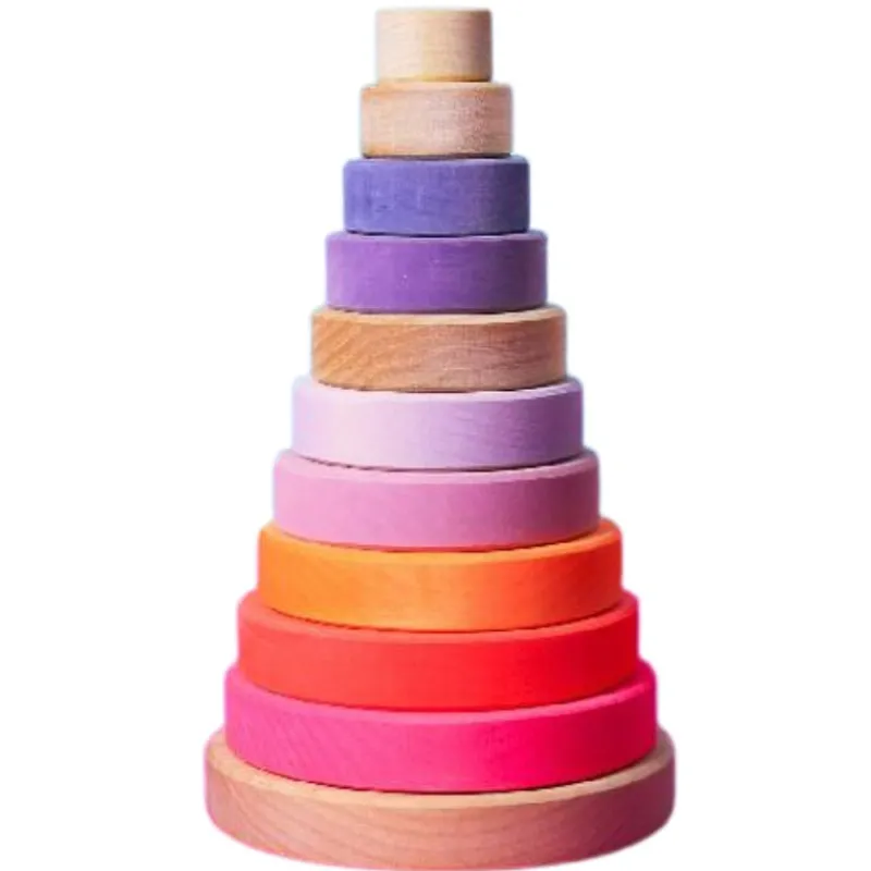 Grimm's Conical Tower - Stacking Toys