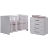 Tulip Juvenile Contempo Island Convertible Crib + 4-Drawer Dresser Combo