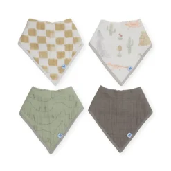 Little Unicorn Cotton Muslin + Fleece Bandana Bib